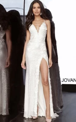 Jovani 1012 High Slit Sequin Dress -Fashion Gown 1012 bi 04