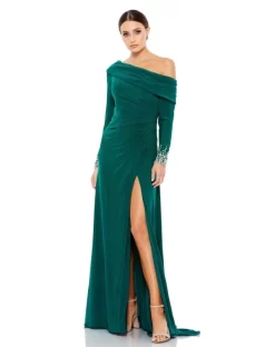 Cassandra Stone By Mac Duggal 12231A Asymmetric Neckline Dress -Fashion Gown 12231a bi 07