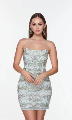 Alyce Paris 4507 Lace-Up Back Embellished Dress -Fashion Gown alyce paris 4507 lace up back embellished dress 03.1017