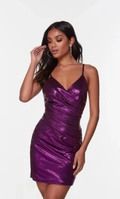 Alyce Paris 4532 Spaghetti Straps Metallic Dress -Fashion Gown alyce paris 4532 spaghetti straps metallic dress 06.1017