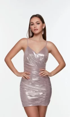 Alyce Paris 4532 Spaghetti Straps Metallic Dress -Fashion Gown alyce paris 4532 spaghetti straps metallic dress 12.1017