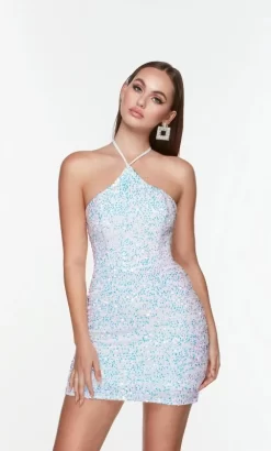 Alyce Paris 4604 Strappy Back Halter Neck Dress -Fashion Gown alyce paris 4604 strappy back halter neck dress 04.1017