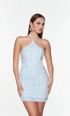 Alyce Paris 4604 Strappy Back Halter Neck Dress -Fashion Gown alyce paris 4604 strappy back halter neck dress 06.1017