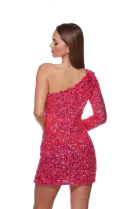 Alyce Paris 4752 One Sleeve Sequin Dress -Fashion Gown alyhc s23 4752 02