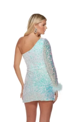 Alyce Paris 4752 One Sleeve Sequin Dress -Fashion Gown alyhc s23 4752 07
