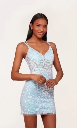 Alyce Paris 4763 Embellished Strappy Back Dress