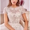 Andrea And Leo A1026S Crina Corset Bodice Short Sleeve Wedding Dress