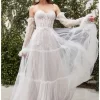 Andrea And Leo A1037W Sonia Removable Sleeves Boho Wedding Dress