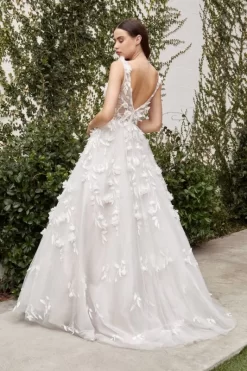 Andrea And Leo A1042W Plunging Neck Floral Appliques Wedding Gown 3 Andrea And Leo A1042W Plunging Neck Floral Appliques Wedding Gown -Fashion Gown andrea and leo a1042w plunging neck floral appliques wedding gown 02.942