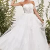 Andrea And Leo A1050W Corset Bodice Strapless Wedding Dress