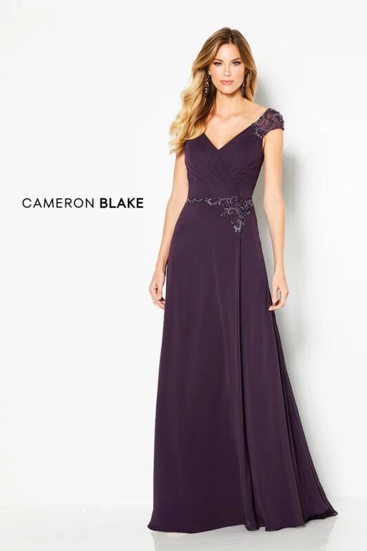 Cameron Blake 219684 Fresh Aubergine Evening Dress 1 Cameron Blake 219684 Fresh Aubergine Evening Dress