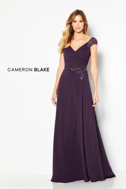 Cameron Blake 219684 Fresh Aubergine Evening Dress 2 Cameron Blake 219684 Fresh Aubergine Evening Dress - Image 2