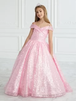 Tiffany Princess 13679 Portrait Neckline Sequin Mini Pageant Gown 7 Tiffany Princess 13679 Portrait Neckline Sequin Mini Pageant Gown -Fashion Gown christina wu 13679 portrait neckline sequin mini pageant gown 04.1021