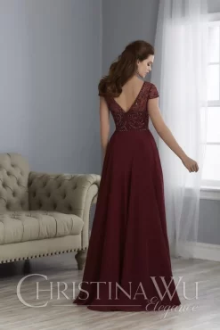 Christina Wu 17861 Cap Sleeve Evening Dress -Fashion Gown christina wu 17861 cap sleeve evening dress 02.318