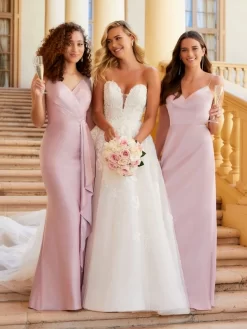 Christina Wu 22052 Pleated Bodice Bridesmaid Dress
