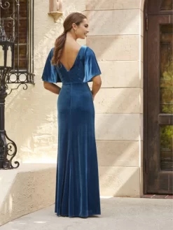 Christina Wu 22144 V-Back Flutter Sleeve Bridesmaid Dress -Fashion Gown christina wu 22144 v back flutter sleeve bridesmaid dress 02.1076