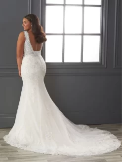 Christina Wu 29411 Square Back Plunging Neck Plus Size Wedding Dress -Fashion Gown christina wu 29411 square back plunging neck plus size wedding dress 03.1020