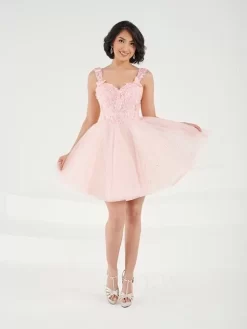 House Of Wu 52452 Embroidered Top Tulle Skirt Dress -Fashion Gown dmss s24 52452 03