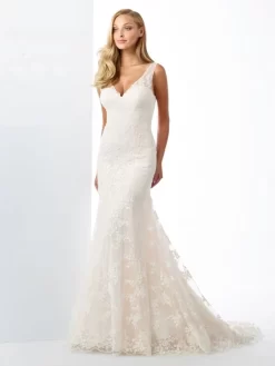 Enchanting By Mon Cheri 119114 V-Back Casual Wedding Dress