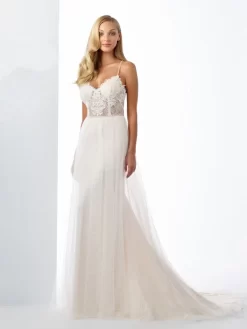 Enchanting By Mon Cheri 119118 Cross Back Destination Bridal Dress