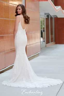 Enchanting By Mon Cheri 120166 Spaghetti Strap Wedding Gown -Fashion Gown enchanting by mon cheri 120166 spaghetti strap wedding gown 04.760