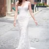 Enchanting By Mon Cheri 120174W Open Back Wedding Dress
