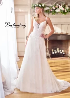 Enchanting By Mon Cheri 218171 Two Strap Bridal Gown