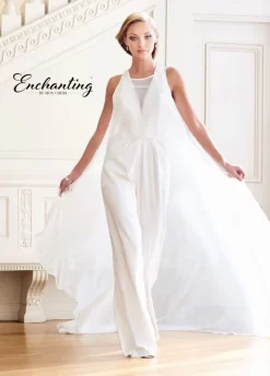Enchanting By Mon Cheri 218177 Two Piece Wedding Jumpsuit