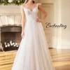 Enchanting By Mon Cheri 218184 Cap Sleeves Bridal Gown