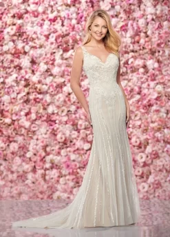 Enchanting By Mon Cheri 219131 Illusion Neckline Bridal Gown