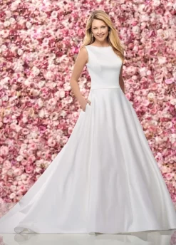 Enchanting By Mon Cheri 219136 Cutout Back Wedding Gown