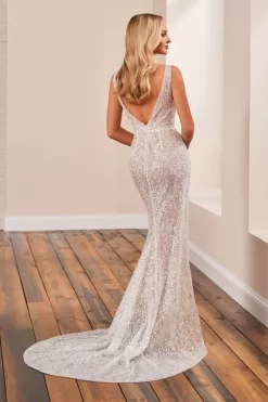 Enchanting By Mon Cheri 221159 High Slit Plunging Neck Bridal Dress 5 Enchanting By Mon Cheri 221159 High Slit Plunging Neck Bridal Dress -Fashion Gown enchanting by mon cheri 221159 high slit plunging neck bridal dress 03.881