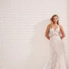 Enchanting By Mon Cheri 221164 Illusion Neckline Lace Wedding Dress