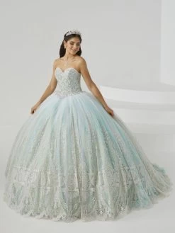 Fashion Gown -Fashion Gown house of wu 26011 bow bands sweetheart neck quince dress 02.927