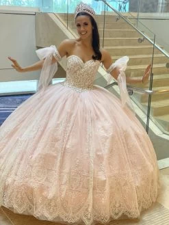 House Of Wu 26011 Bow Bands Sweetheart Neck Quince Dress -Fashion Gown house of wu 26011 bow bands sweetheart neck quince dress 07.927