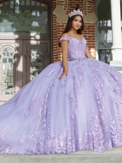 House Of Wu 26048 Off The Shoulder Three Piece Quinceanera Gown