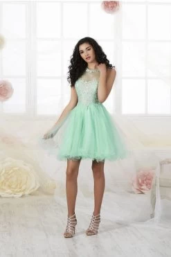 House Of Wu Damas 52428 Illusion Neckline Cocktail Dress -Fashion Gown house of wu damas 52428 illusion neckline cocktail dress 03.468