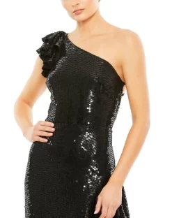 Ieena For Mac Duggal 10900 Strappy Back Asymmetrical Dress -Fashion Gown ieena for mac duggal 10900 strappy back asymmetrical dress 05.1037