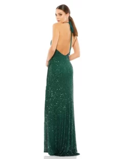 Ieena For Mac Duggal 26622 Tie Halter Sequin Dress 8 Ieena For Mac Duggal 26622 Tie Halter Sequin Dress -Fashion Gown ieena for mac duggal 26622 tie halter sequin dress 03.971
