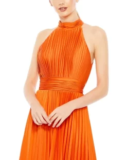 Ieena For Mac Duggal 26992 High Neck Pleated Dress -Fashion Gown ieena for mac duggal 26992 high neck pleated dress 02.971