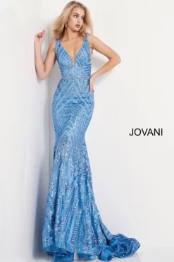 Jovani 03570 Open Back Sequin Dress