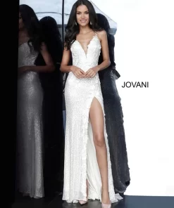 Jovani 1012 High Slit Sequin Dress -Fashion Gown jovani 1012 dress 01.717