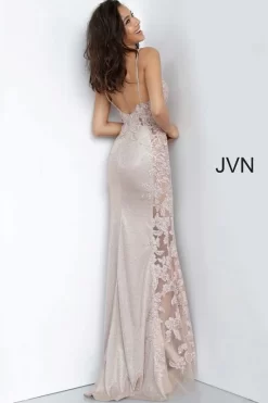 Jovani JVN2205 Embroidered Glitter Dress -Fashion Gown jovani jvn2205 dress 03.717