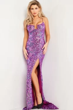 Jovani 37243 Purple Prom Dress