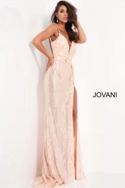 Jovani 1012 High Slit Sequin Dress -Fashion Gown jovpm s20 1012 bi 11