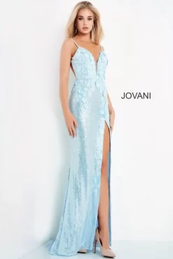 Jovani 1012 High Slit Sequin Dress -Fashion Gown jovpm s20 1012 bi 12