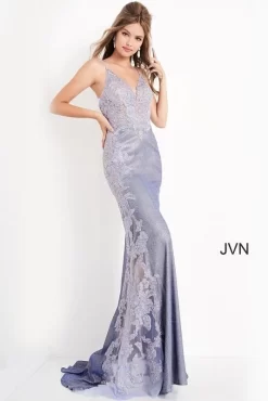 Jovani JVN2205 Embroidered Glitter Dress -Fashion Gown jovpm s20 jvn2205 bi 10 1