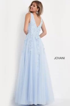Jovani K00367 V-Neck Embroidered Formal Dress -Fashion Gown jovpm s20 k00367 bi 03 1