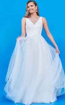 Jovani K00367 V-Neck Embroidered Formal Dress -Fashion Gown jovpm s20 k00367 bi 06