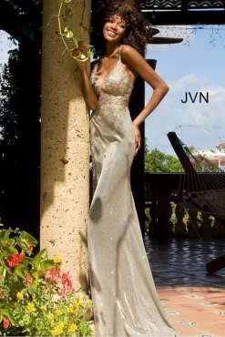 Jovani JVN2205 Embroidered Glitter Dress -Fashion Gown jvn2205 bi 08